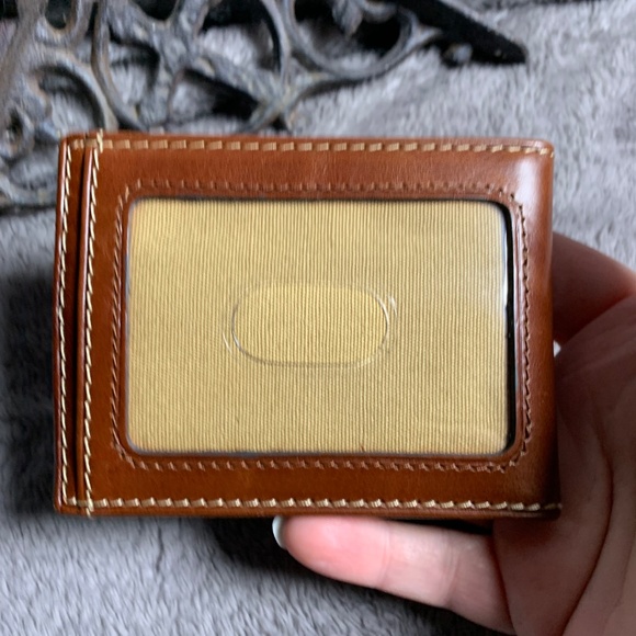 Men’s leather wallet with money clip - Picture 3 of 7